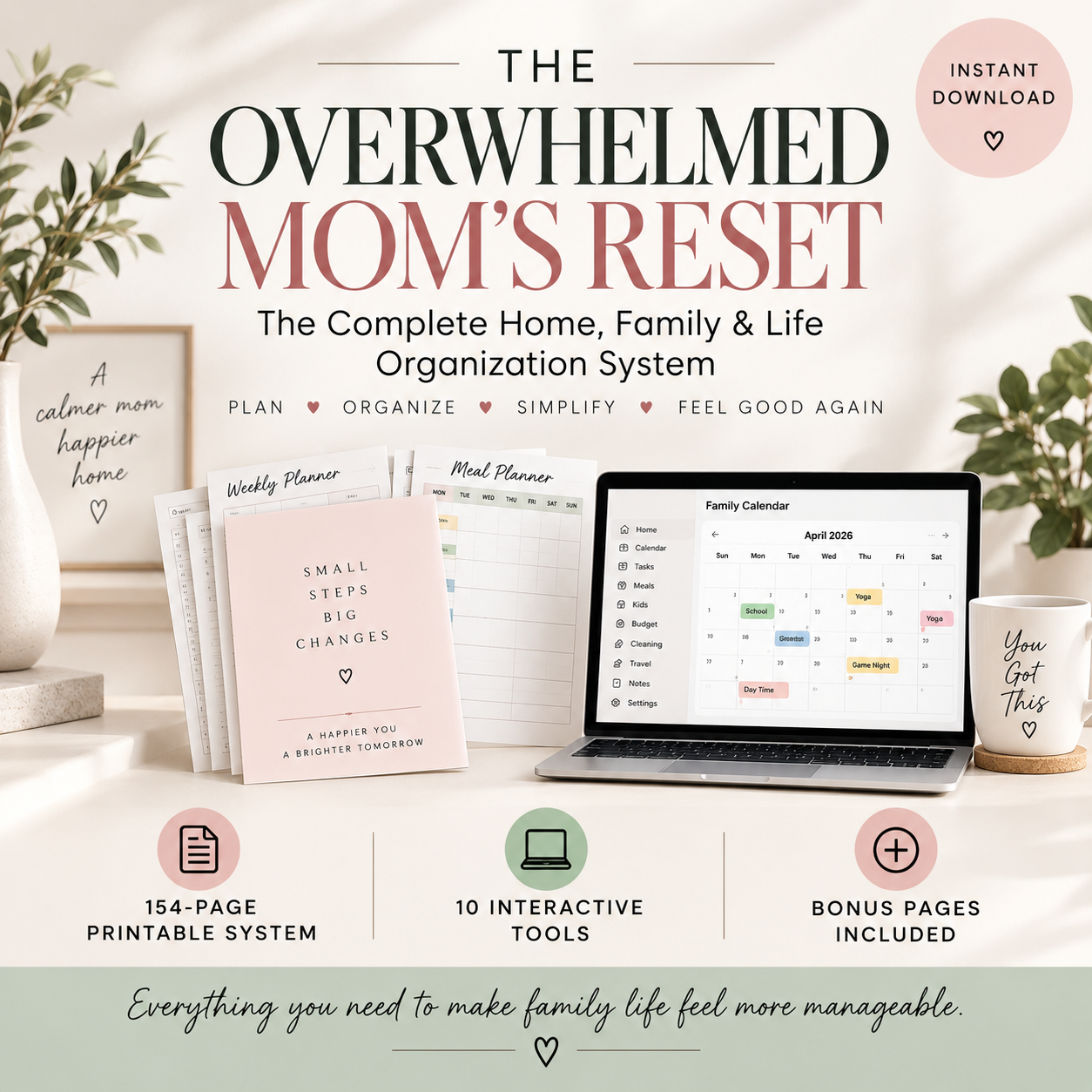 Overwhelmed Mom Planner